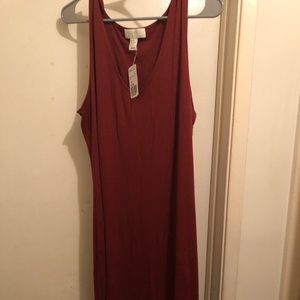 Ribbed bodycon tank dress